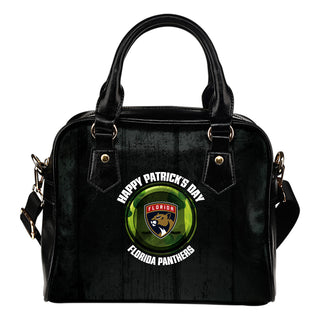 Retro Scene Lovely Shining Patrick's Day Florida Panthers Shoulder Handbags