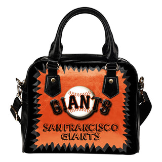 Jagged Saws Mouth Creepy San Francisco Giants Shoulder Handbags