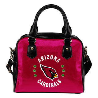 Central Beautiful Logo Circle Lucky Leaf Arizona Cardinals Shoulder Handbags