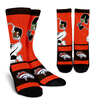 Talent Player Fast Cool Air Comfortable Denver Broncos Socks
