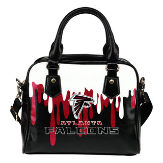 Color Leak Down Colorful Atlanta Falcons Shoulder Handbags