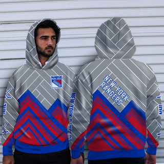 Black Cross Line New York Rangers Hoodie
