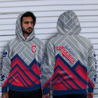Black Cross Line Cleveland Indians Hoodie