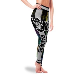 Mysterious Smoke Colors Oakland Raiders Leggings