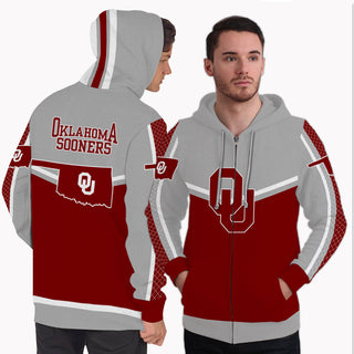 Fashion Gorgeous Fitting Oklahoma Sooners Zip Hoodie