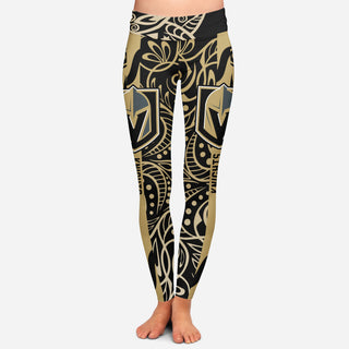 Curly Line Charming Daily Fashion Vegas Golden Knights Leggings