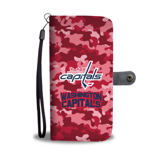 Camo Pattern Washington Capitals Wallet Phone Cases