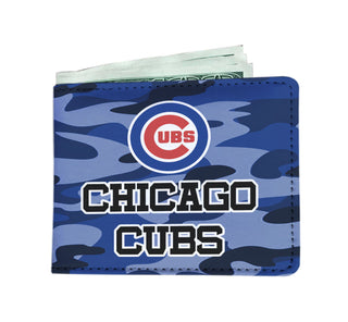 Camo Pattern Chicago Cubs Mens Wallets