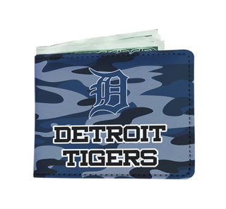 Camo Pattern Detroit Tigers Mens Wallets