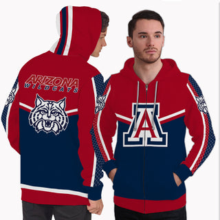 Fashion Gorgeous Fitting Arizona Wildcats Zip Hoodie