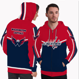 Fashion Gorgeous Fitting Washington Capitals Zip Hoodie