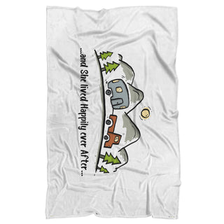 And She Lived Happily Ever After Camping Blankets