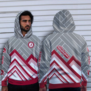 Black Cross Line Alabama Crimson Tide Hoodie
