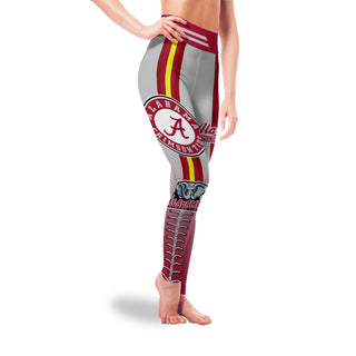 Twins Logo Alabama Crimson Tide Leggings For Fans