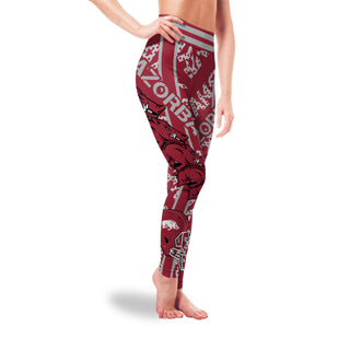 Unbelievable Sign Marvelous Awesome Arkansas Razorbacks Leggings