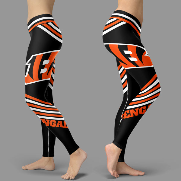 Single Small Line Circle Stylish Fashion Cincinnati Bengals Leggings