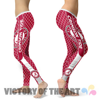 Amazing Line Circle Stylish Fashion Alabama Crimson Tide Leggings