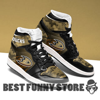 Camo Logo Anaheim Ducks Jordan Sneakers