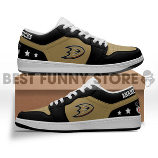 Gorgeous Simple Logo Anaheim Ducks Low Jordan Shoes