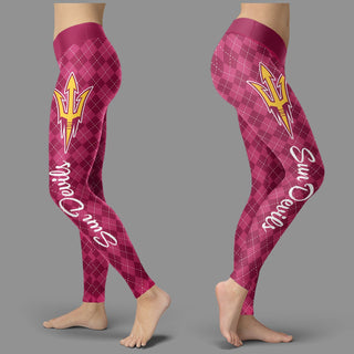 Cosy Seamless Border Wonderful Arizona State Sun Devils Leggings