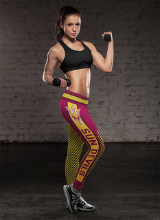 Fashion Gorgeous Fitting Fabulous Arizona State Sun Devils Leggings