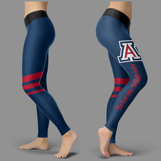 Through Great Logo Spread Body Striped Circle Arizona Wildcats Leggings