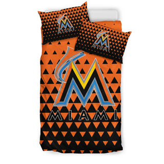 Full Of Fascinating Icon Pretty Logo Miami Marlins Bedding Sets