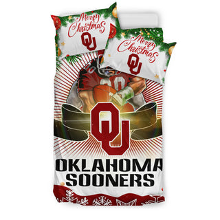 Funny Gift Shop Merry Christmas Oklahoma Sooners Bedding Sets