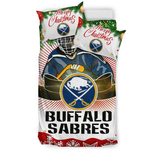 Funny Gift Shop Merry Christmas Buffalo Sabres Bedding Sets