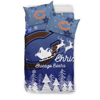 Merry Christmas Gift Chicago Bears Bedding Sets Pro Shop