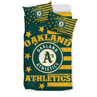Star Mashup Column Oakland Athletics Bedding Sets