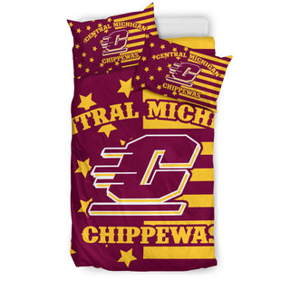 Star Mashup Column Central Michigan Chippewas Bedding Sets