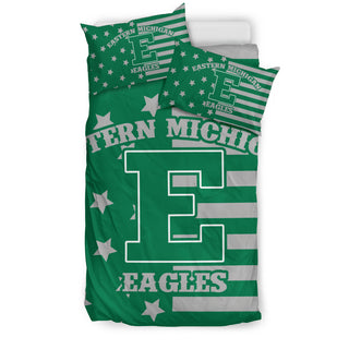 Star Mashup Column Eastern Michigan Eagles Bedding Sets