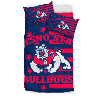 Star Mashup Column Fresno State Bulldogs Bedding Sets