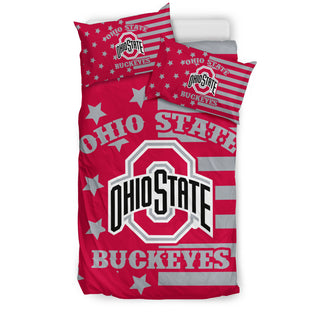 Star Mashup Column Ohio State Buckeyes Bedding Sets