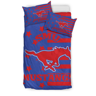 Star Mashup Column SMU Mustangs Bedding Sets