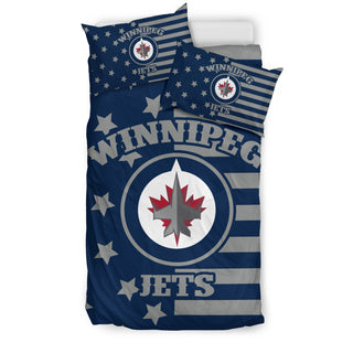 Star Mashup Column Winnipeg Jets Bedding Sets