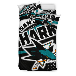 Colorful Shine Amazing San Jose Sharks Bedding Sets