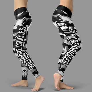Camo Sporty Trending Fashion Fabulous Baltimore Orioles Leggings
