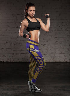 Fashion Gorgeous Fitting Fabulous Baltimore Ravens Leggings