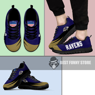 Awesome Gift Logo Baltimore Ravens Sneakers