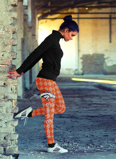 Cosy Seamless Border Wonderful Denver Broncos Leggings