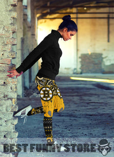 Simple Boho Boston Bruins Leggings
