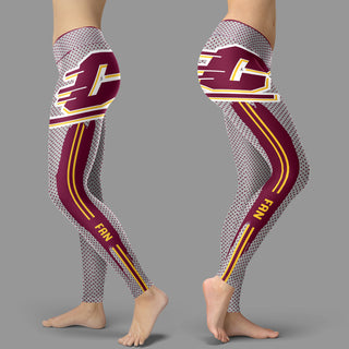 Charming Lovely Little Dots Along Body Central Michigan Chippewas Leggings