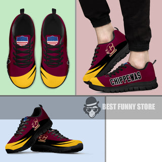 Awesome Gift Logo Central Michigan Chippewas Sneakers