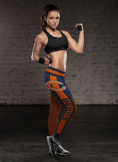 Fashion Gorgeous Fitting Fabulous Chicago Bears Leggings