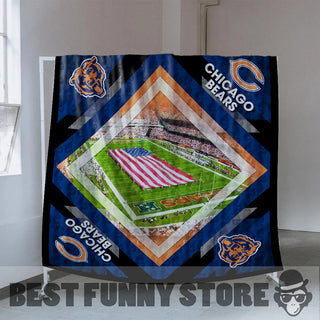 Pro Chicago Bears Stadium Quilt For Fan