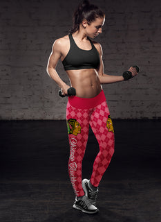 Cosy Seamless Border Wonderful Chicago Blackhawks Leggings