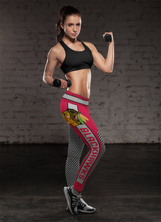 Fashion Gorgeous Fitting Fabulous Chicago Blackhawks Leggings