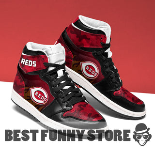 Camo Logo Cincinnati Reds Jordan Sneakers